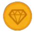 Logo da SlotsTemple com um diamante dourado em círculo laranja