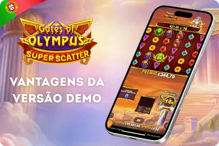 Vantagens jogar demo Gates of Olympus Super Scatter sem risco financeiro