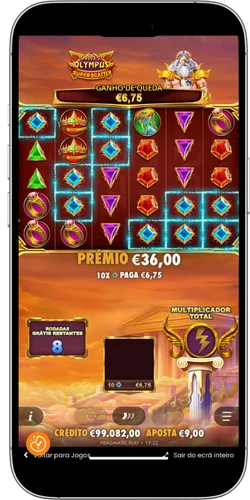 Menu compra bónus 100x e 500x versão demo